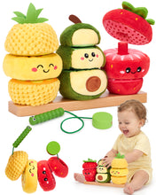 Load image into Gallery viewer, Fruit Color Sorting Stacking Toy
