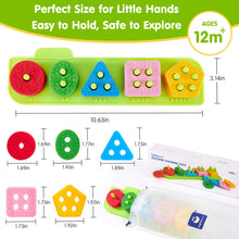 Load image into Gallery viewer, Silicone Sorting & Stacking Sensory Toy