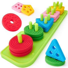 Load image into Gallery viewer, Silicone Sorting & Stacking Sensory Toy