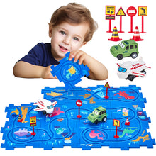 Charger l'image dans la visionneuse de la galerie, Puzzle Racer Kids Car Track Set for 2-4