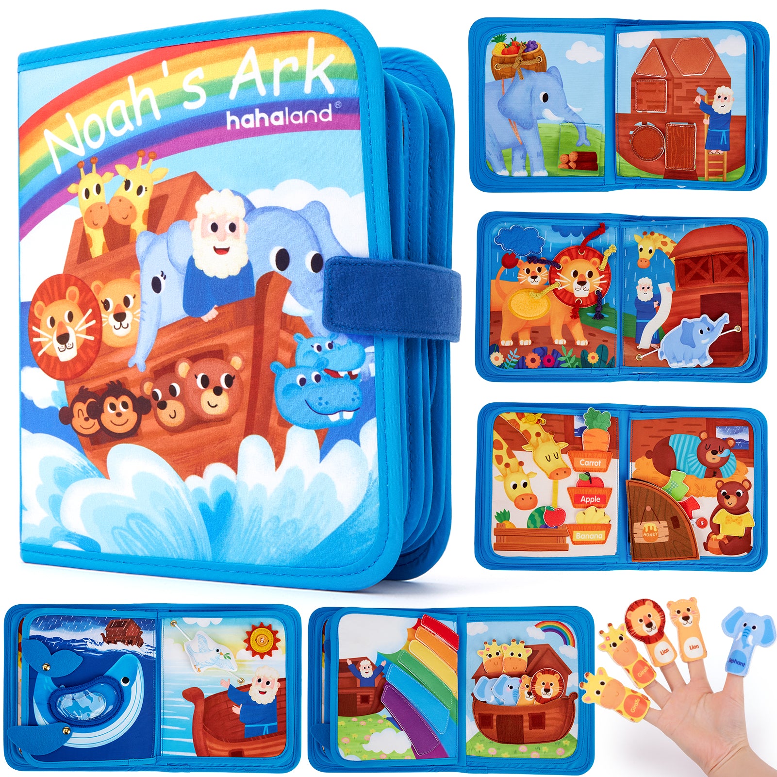 Noah's Ark Toy Busy Book for Toddlers 1-3 – Hahaland