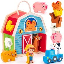 Charger l'image dans la visionneuse de la galerie, Farm Matching & Stacking Barn Playset