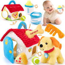 Cargar imagen en el visor de la Galería, Puppy Plush Sensory Toy Set