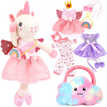 Carica l'immagine nel visualizzatore Galleria, Ballerina Unicorn Dress-up Doll for Girls