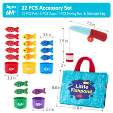 Load image into Gallery viewer, Toddler Montessori Fishing Toys for 1 Year Old