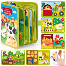Laden Sie das Bild in den Galerie-Viewer, Montessori Farm Busy Book for Toddlers 1-3