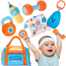 Load image into Gallery viewer, My First Plush Gym Rattle Set