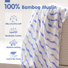 Cargar imagen en el visor de la Galería, Muslin Swaddle Blankets Bamboo - 4 Types