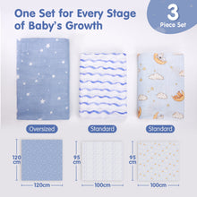 Cargar imagen en el visor de la Galería, Muslin Swaddle Blankets Bamboo - 4 Types