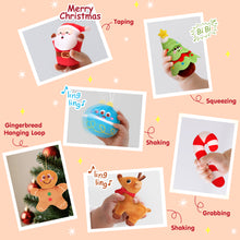 Cargar imagen en el visor de la Galería, Plush Christmas Toys Set with Gingerbread House