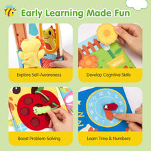 Carica l'immagine nel visualizzatore Galleria, hahaland Busy Book for Toddlers 1-3 - Montessori Toys for 1 Year Old Boy Gifts, Sensory Toys, Dinosaur Soft Fabric Activity Book for Fine Motor Skills, Baby Toddler Educational Learning Travel Toys