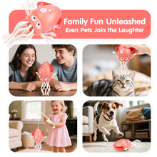 Load image into Gallery viewer, hahaland Dancing Squid Toy - Tummy Time Toys, Crawling Toys, Wiggling Musical Standing Toy, Funny Baby Girl Gifts, Dancing Octopus Baby Toys