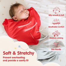Charger l'image dans la visionneuse de la galerie, HEART-SHAPED ARMS-UP SLEEP SACK (RED)
