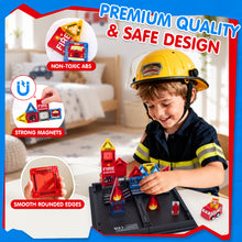 Cargar imagen en el visor de la Galería, Magnetic Tiles FIire Rescue Set