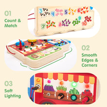 Cargar imagen en el visor de la Galería, 18-in-1 Wooden Sensory Activity Board