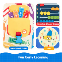 Load image into Gallery viewer, First Day of School Busy Book