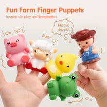 Cargar imagen en el visor de la Galería, Montessori Train Set with Farm Animals