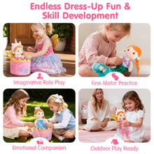 Cargar imagen en el visor de la Galería, 3-in-1 Magical Dress-Up Doll Set