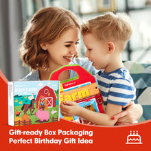 Laden Sie das Bild in den Galerie-Viewer, Farm Animals Quiet Busy Book for Toddlers