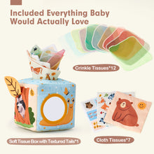 Load image into Gallery viewer, Montessori Baby Tissue Box Toy 6-12 Months
