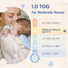 Charger l'image dans la visionneuse de la galerie, HEART-SHAPED ARMS-UP SLEEP SACK (BLUE)