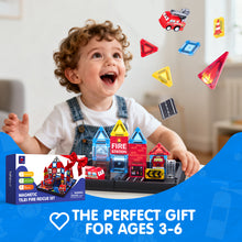 Cargar imagen en el visor de la Galería, Magnetic Tiles FIire Rescue Set
