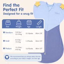 Charger l'image dans la visionneuse de la galerie, HEART-SHAPED ARMS-UP SLEEP SACK (BLUE)