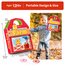 Laden Sie das Bild in den Galerie-Viewer, Farm Animals Quiet Busy Book for Toddlers