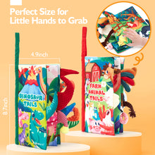 Cargar imagen en el visor de la Galería, 2 PCS Soft Baby Books 0-6 Months
