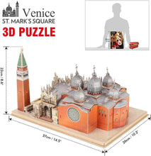 Carica l'immagine nel visualizzatore Galleria, Cubicfun® 3D Puzzle Venice St.Mark's Square