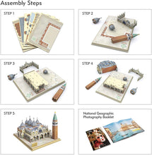 Carica l'immagine nel visualizzatore Galleria, Cubicfun® 3D Puzzle Venice St.Mark's Square