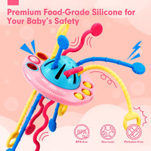 Cargar imagen en el visor de la Galería, Silicone Pull String Baby Toys for Girl Pink