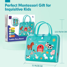 Cargar imagen en el visor de la Galería, Toddler Busy Board Farm Animal Theme