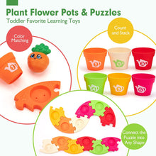 Load image into Gallery viewer, Color Sorting Toys Puzzle N' Plant Flower Pots
