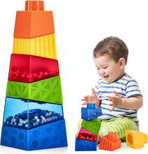Laden Sie das Bild in den Galerie-Viewer, Stacking Blocks Montessori Toys