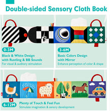 Cargar imagen en el visor de la Galería, High Contrast Tummy Time Baby Books