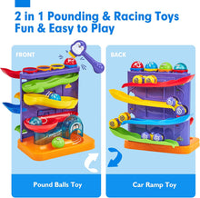 Cargar imagen en el visor de la Galería, Pound Balls Car Ramp Race Track Toddler Toys