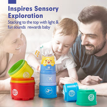 Load image into Gallery viewer, Rainbow Stacking Cups with Lights Sounds - Hahaland