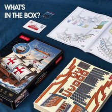 Load image into Gallery viewer, Cubicfun®  3D Puzzle Spanish Santa Maria Ship Model