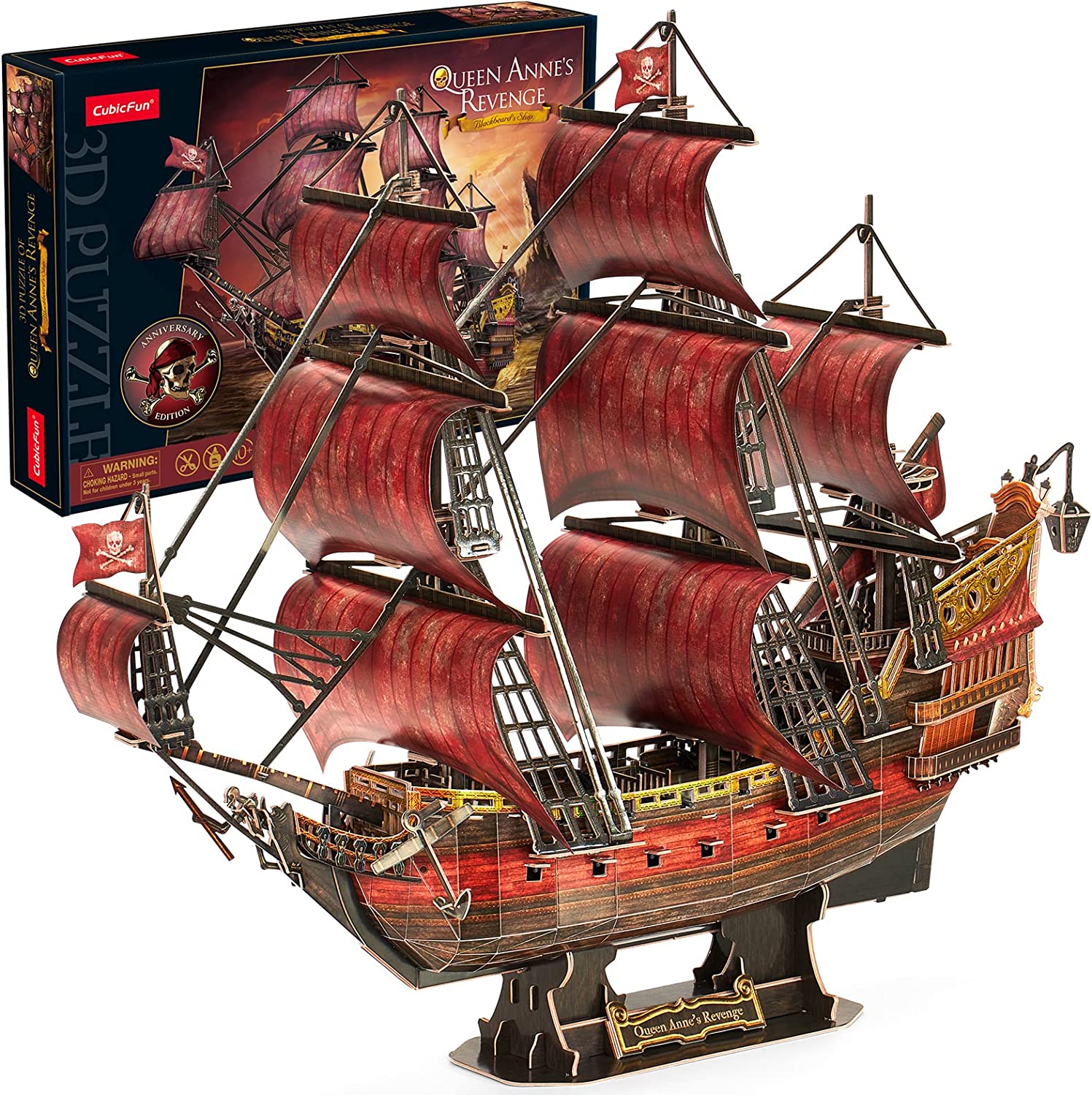 3D Puzzles Laser Red Queen Anne's Revenge 391 Pcs – Hahaland