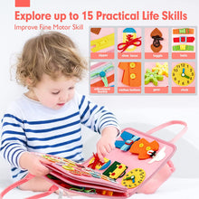 Load image into Gallery viewer, Busy Board Toddlers Travel Toys-Pink