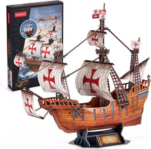 Load image into Gallery viewer, Cubicfun®  3D Puzzle Spanish Santa Maria Ship Model