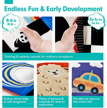 Cargar imagen en el visor de la Galería, High Contrast Tummy Time Baby Books