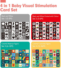 Load image into Gallery viewer, Infant Newborn Toys Baby Gifts Baby Toys 4 in 1 card set