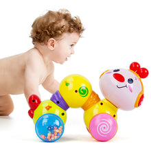 Load image into Gallery viewer, Musical Press and Go Inchworm Crawling Toy