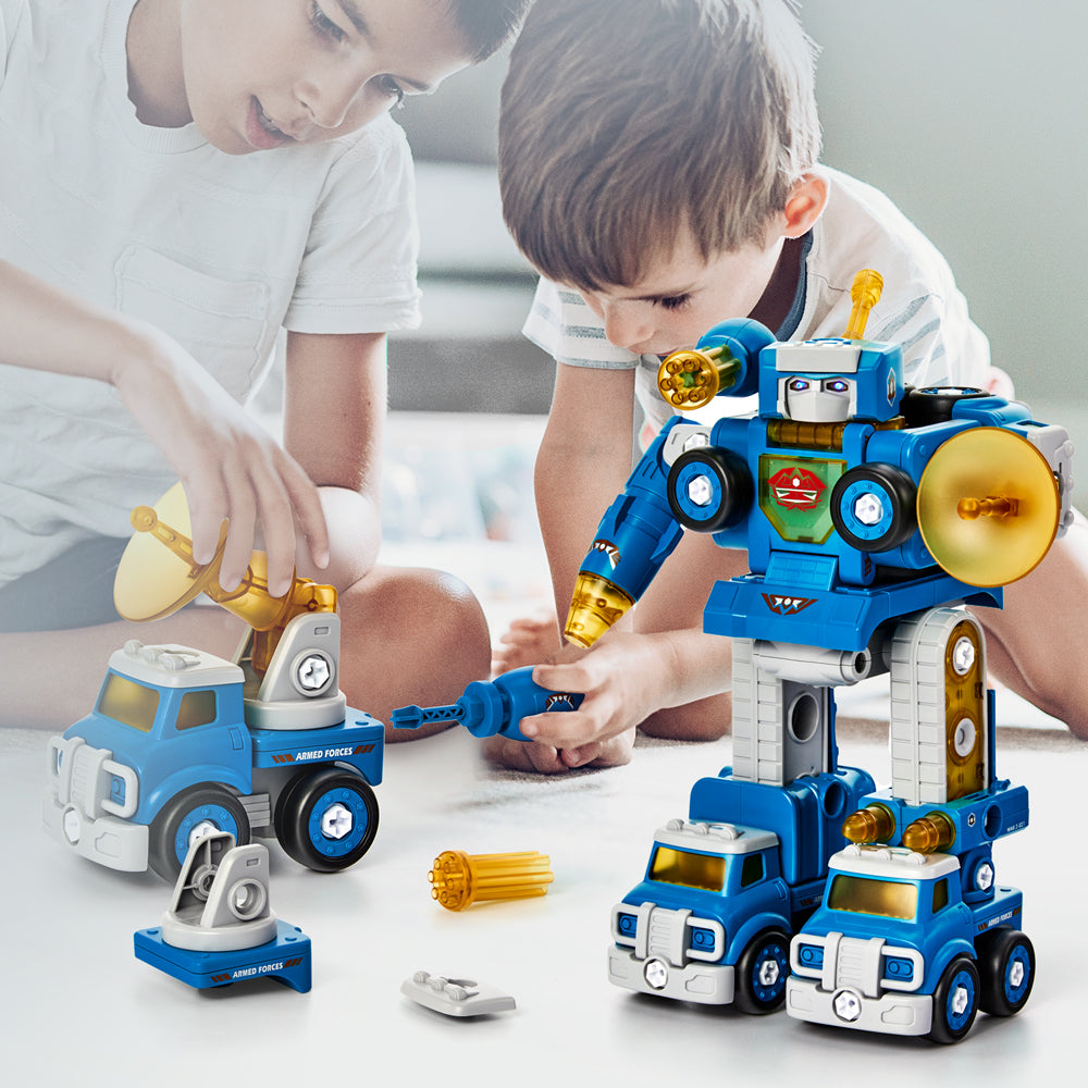 Jouet Enfant 3 Ans 3 en 1 Démonter et Assembler Jouet de Camion pour Garçon  3 Ans, Cadeau de Robot Jouet STEM pour Enfant Fille Garçon 3 4 5 6 Ans