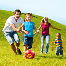 Carica l'immagine nel visualizzatore Galleria, Pallone da calcio misura 3 borsa a rete con pompa a mano