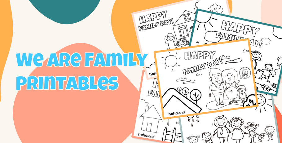 FREE "We Are Family" Coloring Pages