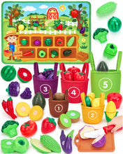 Laden Sie das Bild in den Galerie-Viewer, Farm Harvest Play Food Set
