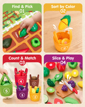 Laden Sie das Bild in den Galerie-Viewer, Farm Harvest Play Food Set
